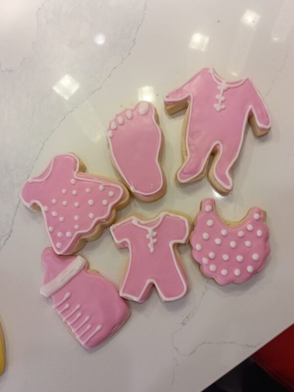 boys baby shower sugar cookies