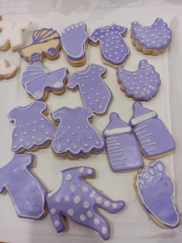 boys baby shower sugar cookies