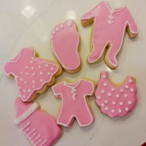 boys baby shower sugar cookies