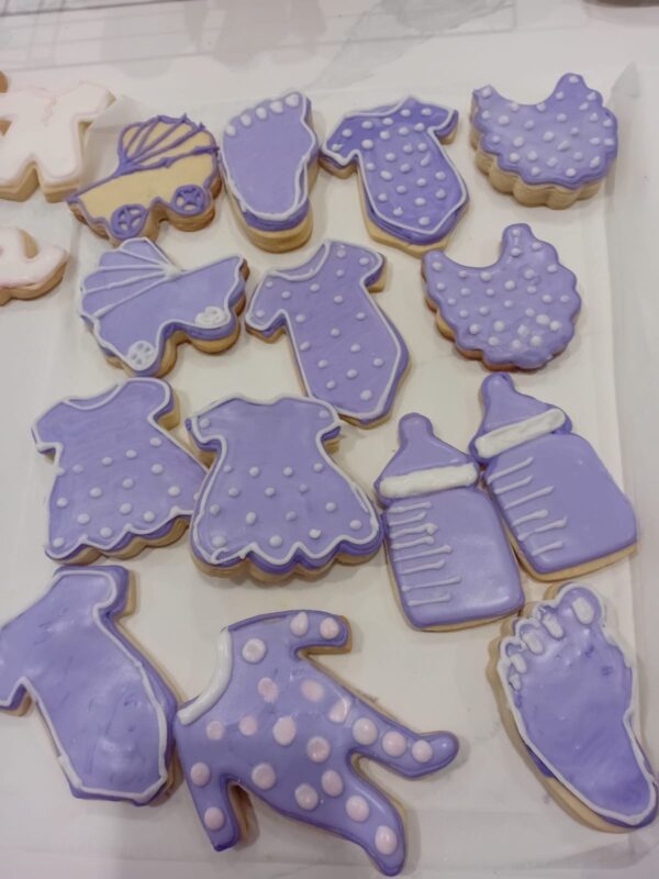boys baby shower sugar cookies