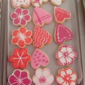 boy and girl baby shower cookies